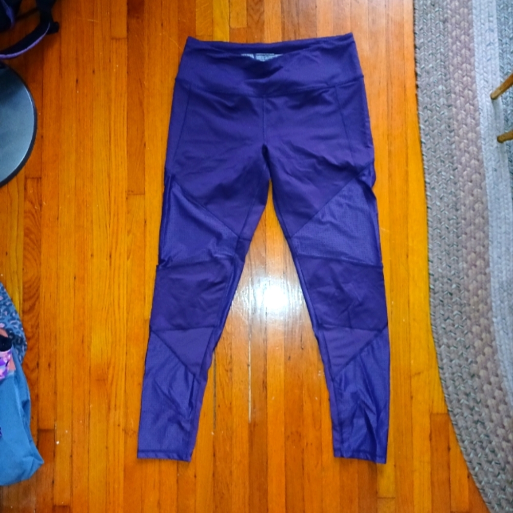 Victoria's Secret Sport Purple Athletic Full Length Leggings